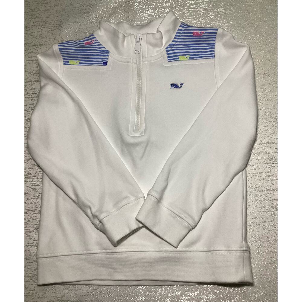 Vineyard vines quarter zip turtleneck white 4T